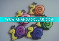 Wholesale 2010 Hot Sell Snail Shape Soft Rubber 3D PVC Fridge Magnet