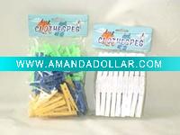 White Clips/colored Clips