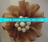 Wholesale Magnetic curtain button with flower and beads
