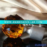 Wholesale Top quality amber crystal curtain finial