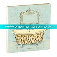 Wholesale Wash Room Design 5cm Wood Fridge Magnets