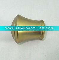 Wholesale PCF-005 12.7mm fashion Golden curtain rod plastic finial