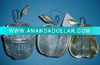 Wholesale Golden or Silver wire basket/ metal mesh basket/ gift bag