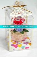 Basket and gift flower