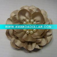 fabric flower with beads