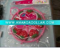 plastic hanger with 8 clip-bear