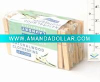 NATURAL WOOD CLOTHESPINS