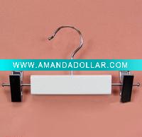 Wholesale Children White Wooden Trousers Hangers