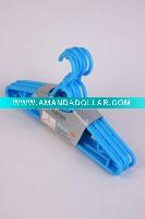 6pc blue plastic hanger
