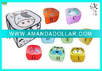 Wholesale Household Products Foldable Collapsible Square Pop-up Cartoon Toy Storage Bin Laundry Hamper Bag Basket