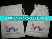 Wholesale laundry drawstring bag children shoes bag