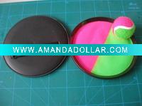 Velcro throw and catch ball