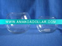 Glass fish bowl and fish jar