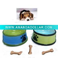 Food safe ceramic dog bowl