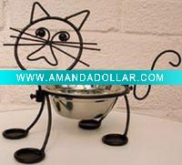 Wholesale metal pet feeding bowl, HF-06006