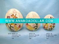 Handpainted ceramic egg