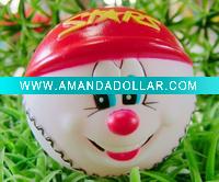 Wholesale vinyl tennis ball with red hat,dog product,plastic toy,pet toys,squeake toy for dog chew and play