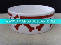 Ceramic pet bowl