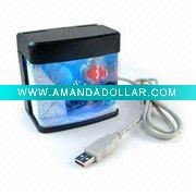 Wholesale mini fish tank with USB port, usb fish tank