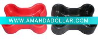 Silicone Dog Bowl in Bone Shape