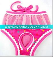 Wholesale New arrival hot selling lovely cotton material pet bikini dog clothes