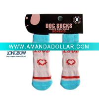Wholesale Lovely Pink Cotton Pet socks