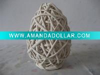 1pc white wicker garden decoration