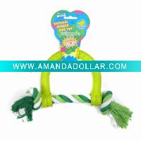 Wholesale Pet toy _ Rubber toy w/rope R4114