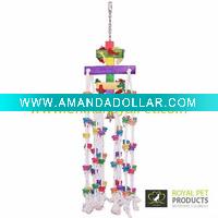 Wholesale large bird wood rope toy
