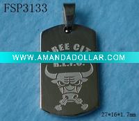 Wholesale stainless steel dog tag pendant