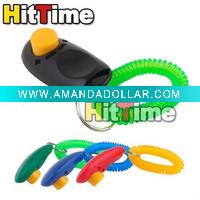 Dog Pet Click Clicker Training Trainer Aid Wrist Strap Wholesale