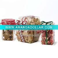 Wholesale Glass storage for food with plastic lids