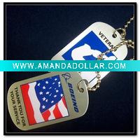 Wholesale metal craft (aluminium) pet dog pendant for promotion