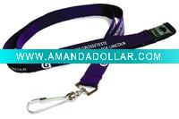 Wholesale heat transfer printed polyester lanyard with swivel J hook