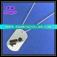 Wholesale dog bone tag embossing Stainless Steel recordable plastic cover