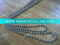 Wholesale 2.4mm Nickel Plated Steel Ball Chain For Dog Tag