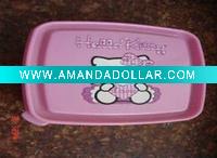 Insulated plastic food container lunch box