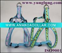 Wholesale fashion ribbon nylon pet harness