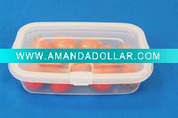 High clear plastic food container