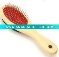 double faces wooden brush
