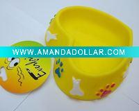 dog feeder bowl for drinking and playing