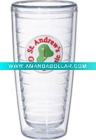 Wholesale two-layered plastic cup ,PS cup,Transparent plastic cup