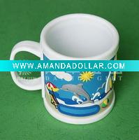 Wholesale promotional soft pvc plastic mug