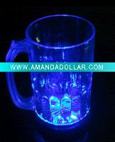 Wholesale 2011 newly led flashing beer glass