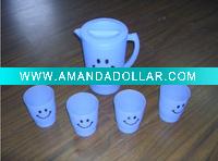 BPA FREE plastic pitcher set