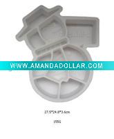 Flexible silicone ice cube tray