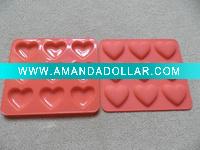 9 cup heart shaped silicone ice cube trays