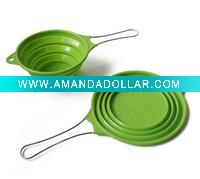 foldable silicone colander
