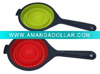 Silicone collapsible colander