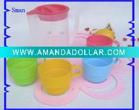 Wholesale Plastic water jug with four cup SM7230